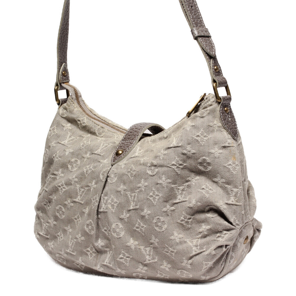 Louis Vuitton Shoulder Monogram Crossbody Denim Bag Slightly